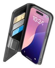 Cellularline Book Agenda 2 Case für Apple iPhone 16e Black