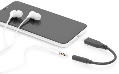DIGITUS USB Type-C Audio Adapter/Konverter 3.5mm Klinke St/Bu