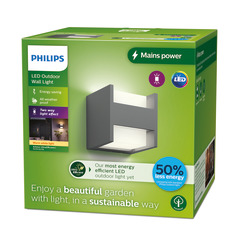 Philips Outdoor A-Label Arbour Wand UE up down 3.8W 27K anth.