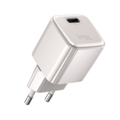 felixx 25W PD Reiselader mit USB Typ C + PPS , Perlmut weiß
