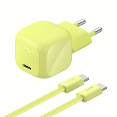 Belkin BoostCharge 30W USB PD Ladegerät mit PPS USB-C, citrus