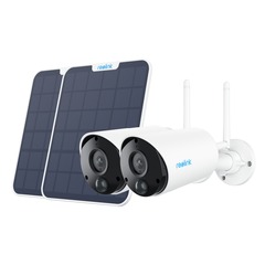 Reolink 2x Argus B320 Battery-WiFi + 2x Solarpanel weiß