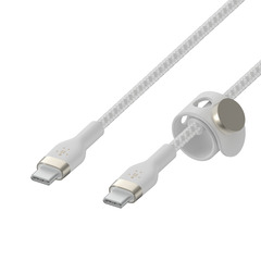 Belkin PRO Flex USB-C/USB-C Kabel, bis 60W, 3m, weiß