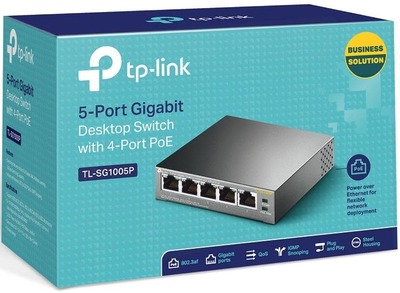 TP-Link TL-SG1005P 5-Port Gigabit Desktop Switch 4x PoE
