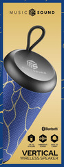 Cellularline Music & Sound Bluetooth Vertical Speaker Blau Schwarz, Bluetooth, Lautsprecher, 4Stunde(n) Akkulaufzeit, 3,5 mm Klinke, USB-C, USB