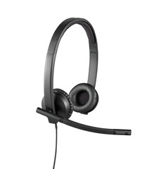 Logitech H570e Stereo Headset für Teams, USB-A, schwarz
