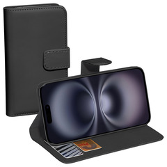 PEDEA Book Cover Classic für Apple iPhone 16 black