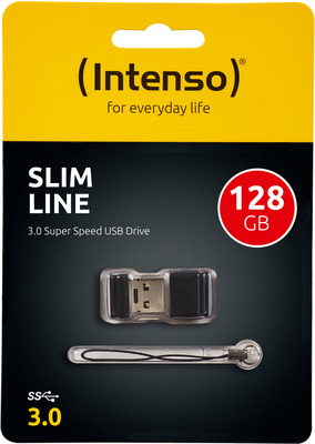 Intenso Speicherstick USB 3.0 Slim Line 128GB Schwarz
