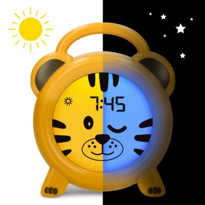 ALECTO BC100Tiger - Schlaftrainer, Nachtlicht, Wecker, Tiger