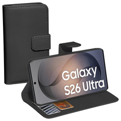 PEDEA Book Cover Classic für Samsung Galaxy S26 Ultra, schwarz