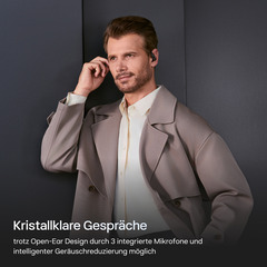 Shokz OpenFit Pro Schwarz, Bluetooth, Kopfhörer, 12Stunde(n) Akkulaufzeit