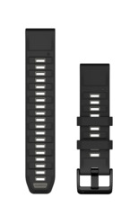 Garmin Ersatzarmband QuickFit 22mm Silikon Schwarz/Kieselgrau