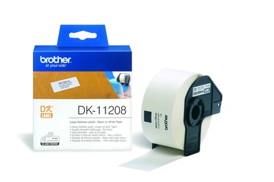 Brother Adressetiketten DK-11208 (400 St.) weiß 38 x 90 mm