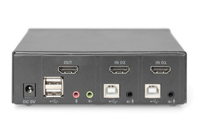 DIGITUS KVM-Switch, 2-Port, Single-Display, 4K, HDMI®