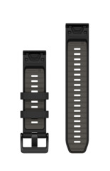 Garmin Ersatzarmband QuickFit 22mm Silikon Schwarz/Kieselgrau
