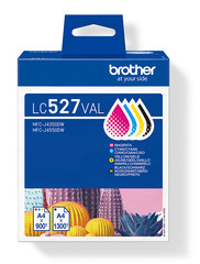 Brother Tintenpatrone LC-527VAL Multipack (je 1x BK/M/C/Y)