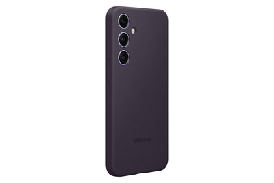 Samsung Silicone Case S24+, Dark Violet+ Mobeen Glas