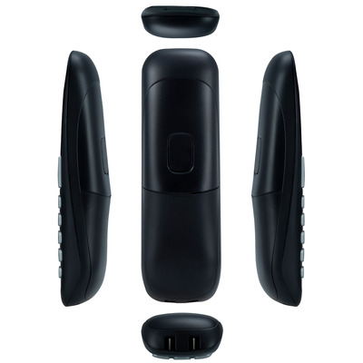 PROFOON PDX-1120 - DECT-Telefon mit 2 Mobilteilen, schwarz