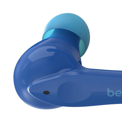 Belkin SOUNDFORM NANO Blau, Bluetooth, Kopfhörer, 5Stunde(n) Akkulaufzeit, Micro-USB