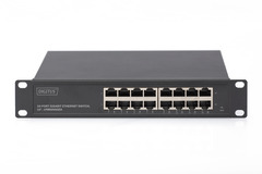DIGITUS 10" Gigabit Ethernet Switch, 16-Port, Unmanaged