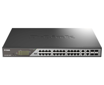 D-Link DSS-200G-28MPP/E 28-Port Desktop Gigabit PoE Switch