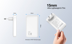 felixx 65W GaN PD SLIM  Reiselader 1xUSBA/2xTypC/100W PD Kabel
