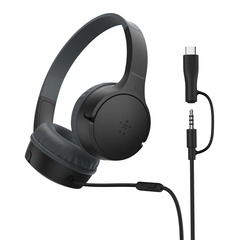 Belkin SoundForm Mini kabelgebundene On-Ear Kopfhörer, schwarz