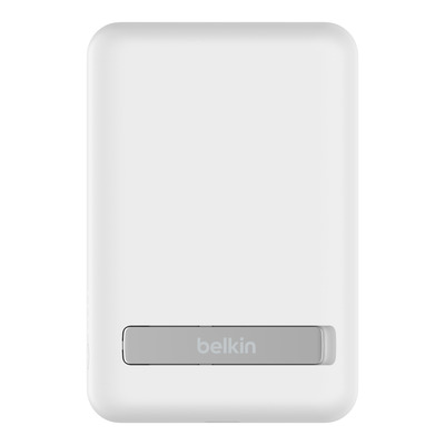 Belkin Magn. drahtlose Powerbank, Standfuß, 5.000 mAh, weiß
