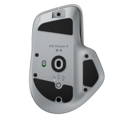 Logitech MX Master 4 Wireless Maus Hellgrau