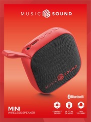 Cellularline Music & Sound Bluetooth Wireless Speaker Rot, Bluetooth, Lautsprecher, 4Stunde(n) Akkulaufzeit, USB-C, AUX In