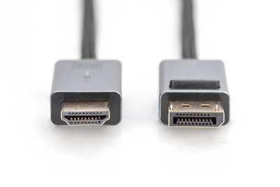 DIGITUS 4K DisplayPort Adapterkabel, DP - HDMI Typ A,3m