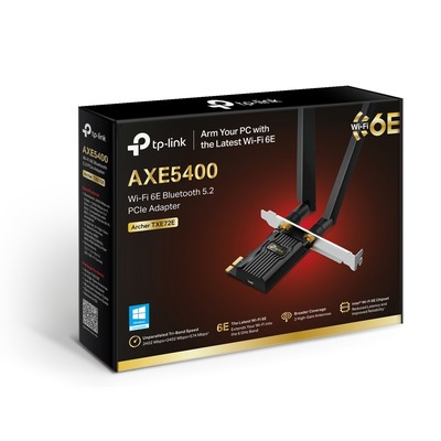 TP-Link Archer TXE72E AXE5400 Wi-Fi 6E BT PCI Express Adapter