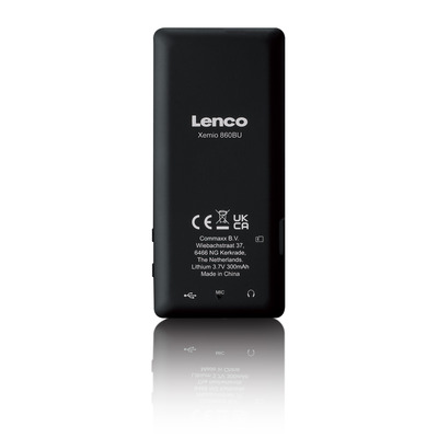 LENCO Xemio-860 MP4-Player mit Display Akku BT 8GB blau