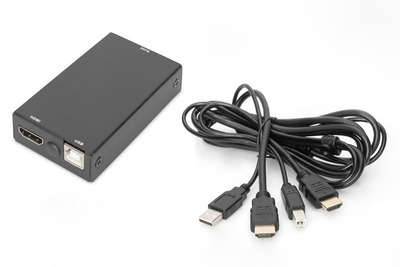 DIGITUS HDMI-Dongle für modulare KVM-Konsolen, RJ45 auf HDMI