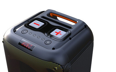 Denver BPS-250 Schwarz, Bluetooth, Lautsprecher, USB, AUX In, Mikrofon-Eingang (6,3 mm Klinke)