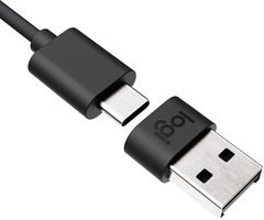 Logitech Zone Wired USB-C to A Adapter - GRAPHITE