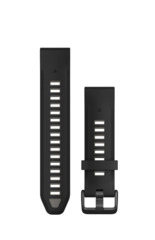 Garmin Ersatzarmband QuickFit 20mm Silikon Schwarz/Kieselgrau