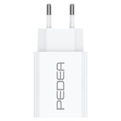 PEDEA Schnellladegerät Dual PD 20 Watt USB Typ A/C, weiß