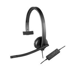 Logitech H570e Mono Headset für Teams, USB-C, schwarz
