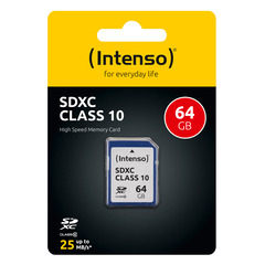 Intenso 64GB Secure Digital Cards SDXC