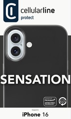 Cellularline Sensation Case iPhone 16 Black