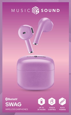 Cellularline SWAG Violett, Bluetooth, Kopfhörer, 20Stunde(n) Akkulaufzeit