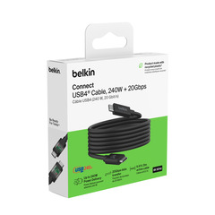 Belkin USB4 Kabel, USB-C/USB-C, 240W, 20 Gbit/s, 2m