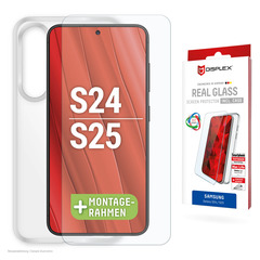 DISPLEX Real Glass + Case Samsung Galaxy S24/S25