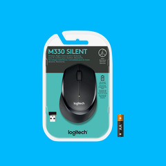 Logitech M330 SILENT PLUS Schwarz