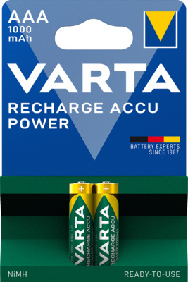 VARTA Rechargeable Akku AAA Micro 2er 1000mAh (Entladeschutz)